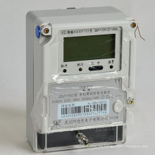 Medidor elegante de la electricidad inteligente prepagada de la tarjeta de IC y de la tarjeta del RF